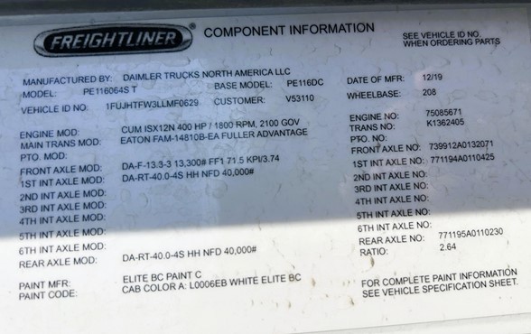 truck 219669 (9+1)-11001291705