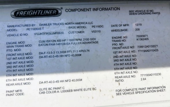 truck 219766 (9+1)-11001291705